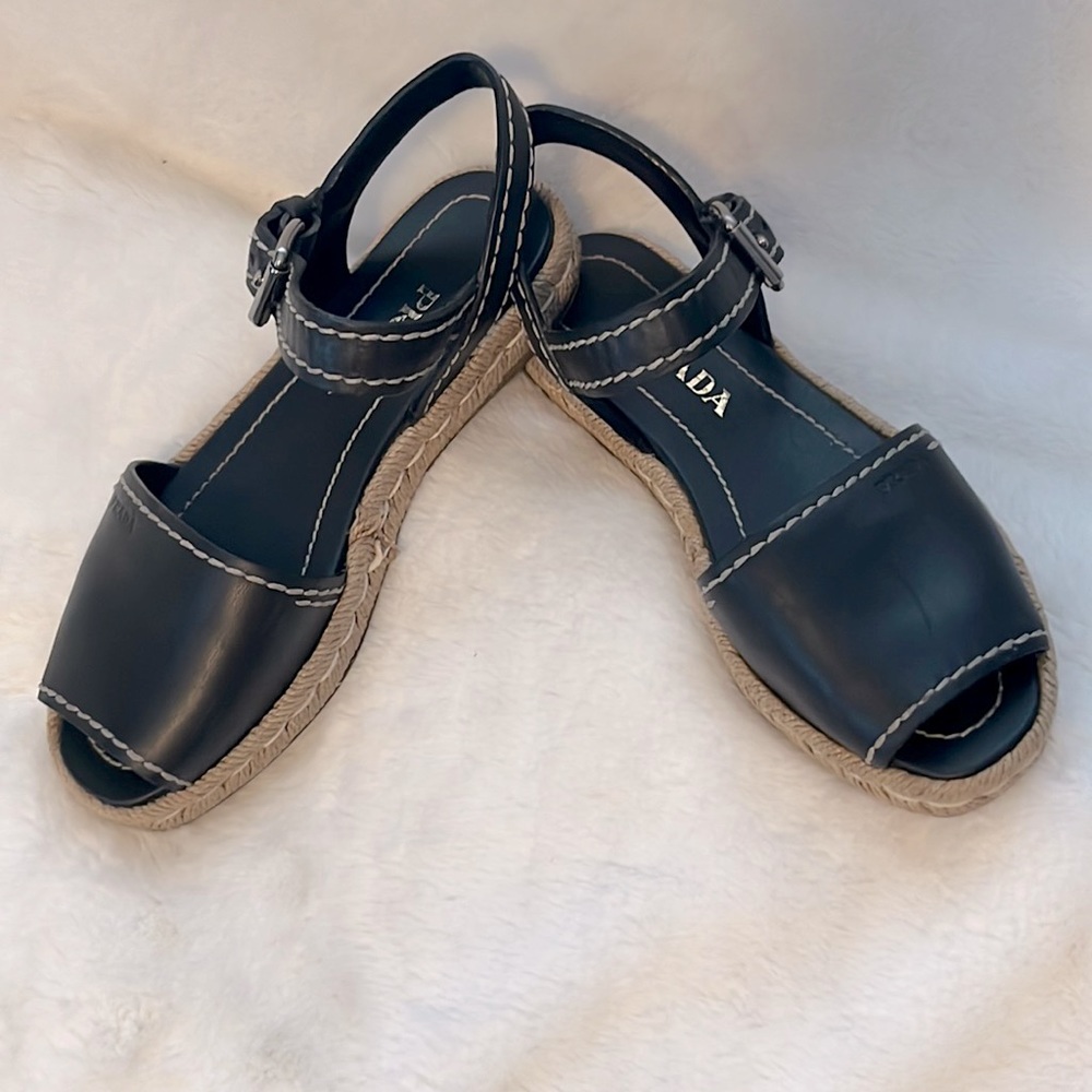 Authentic Prada espadrille sandal